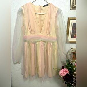 Double Crazy Mini Dress. Size XL